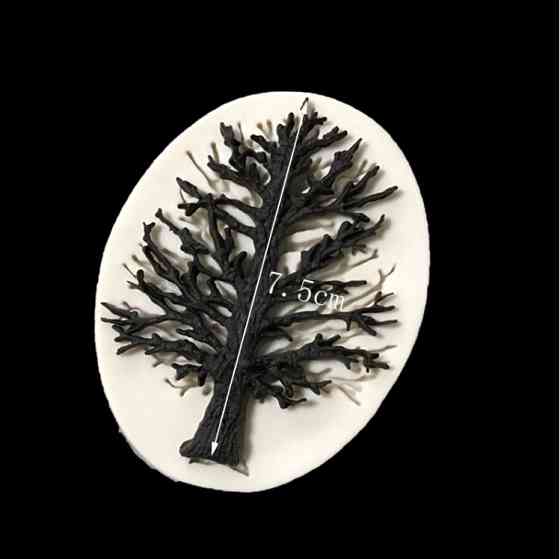 Молд силиконовый Дерево 75 мм серый Киев