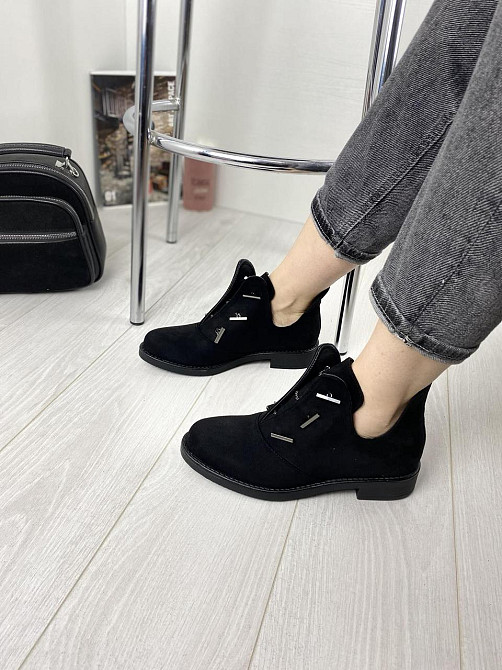 Черевики жіночі MENGTING чорні еко-замша 38р. 40р. (1187-3) Коломыя - изображение 5