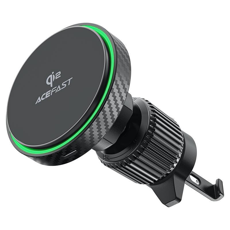 Автотримач для телефона з БЗП ACEFAST D33 Qi2 magnetic wireless charging car holder for air vent Black Одеса - фото 1