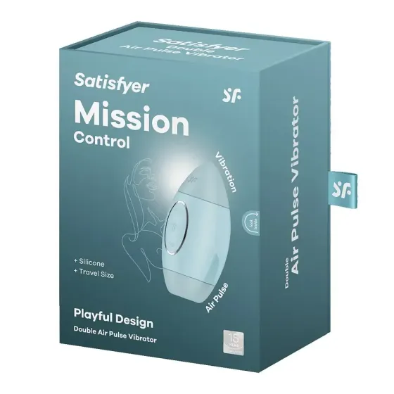 Вакуумний вібратор Satisfyer Mission Control Blue Львів