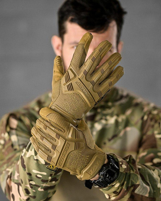 Тактичні рукавички чоловічі m-pact койот Одесса - изображение 1