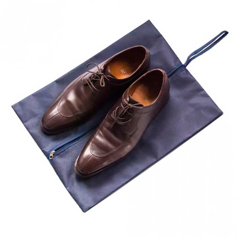 Об'ємна сумка-пильовик для взуття на блискавці HO-02-blue (Синій) Суми - фото 1