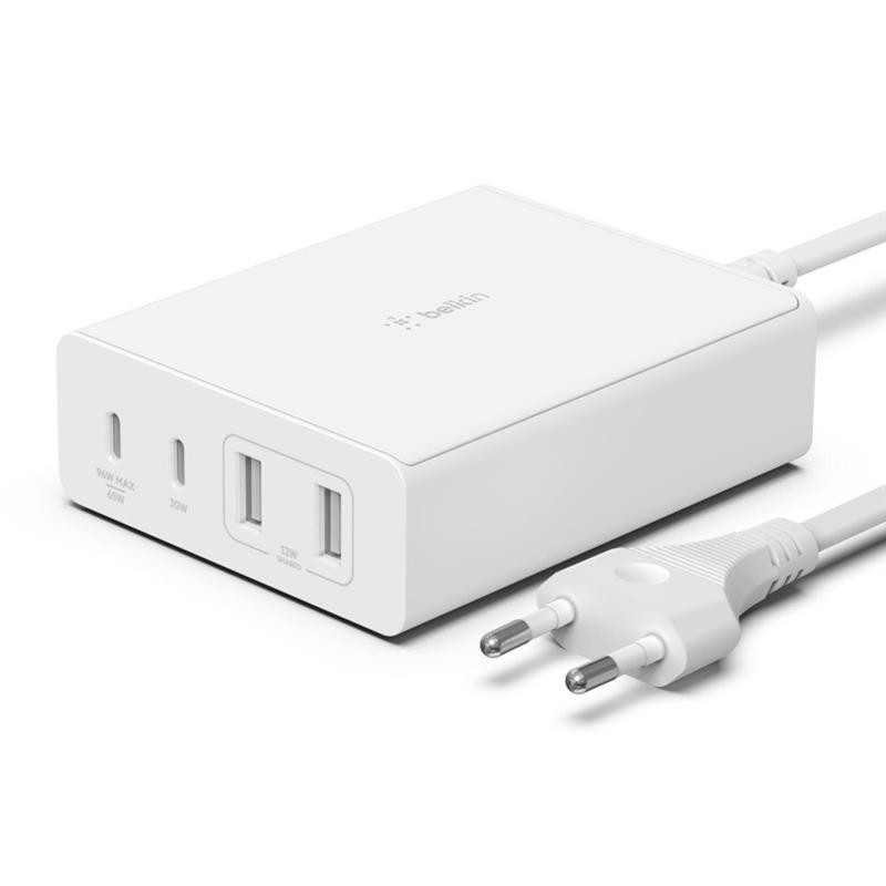 Мережевий зарядний пристрій Belkin Home Charger 108 W Dual USB-С/USB-A (WCH010VFWH) ( 12318 ) Харків - фото 1