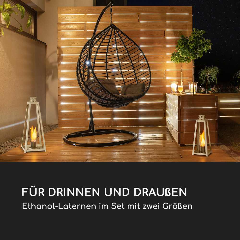 Этаноловый фонарь Fiamme Triangolo, 2 горелки из нержавеющей стали, 0,3 литра, время горения 4 часа, белый Ровно - изображение 2