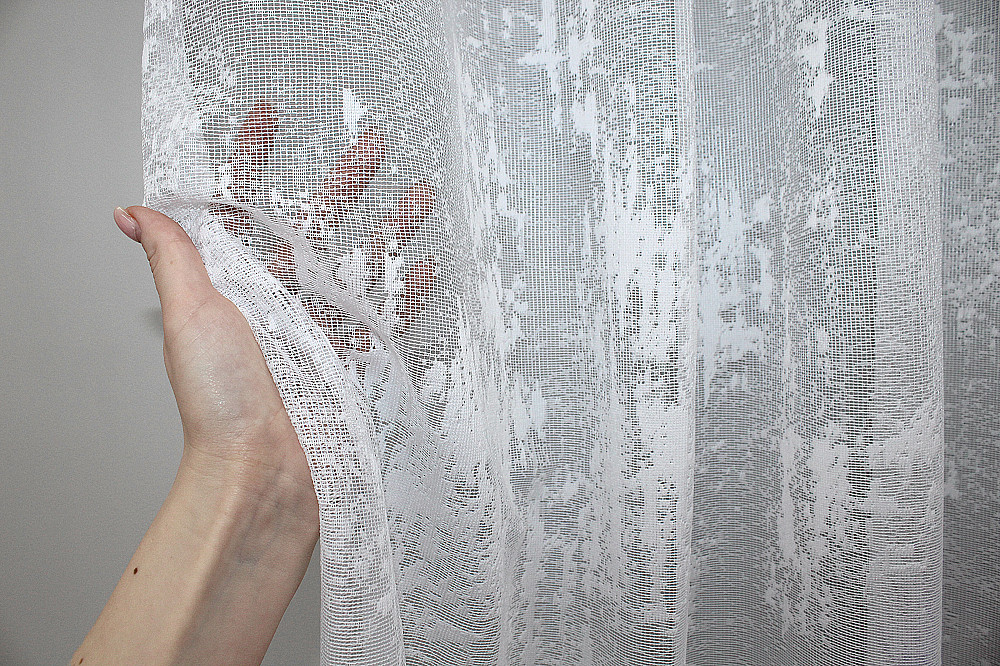 Тюль жакард, колекція "Мармур" колір білий 1225т Київ - фото 5