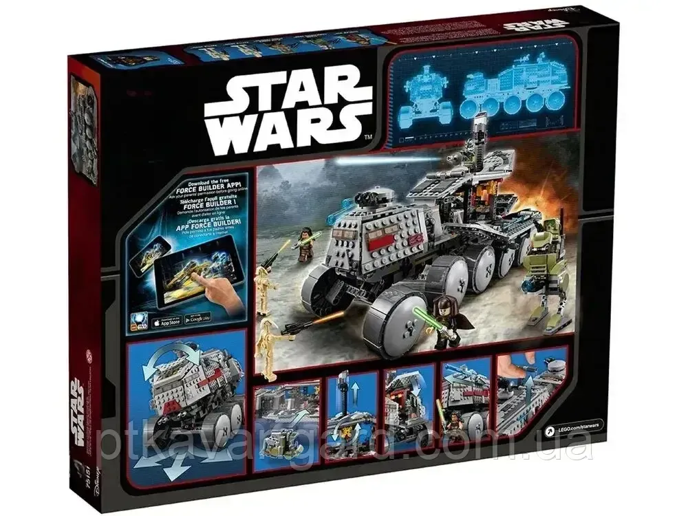 Конструктор Star Wars Турботанк клонів 903 деталі 77031 Хмельницький - фото 7