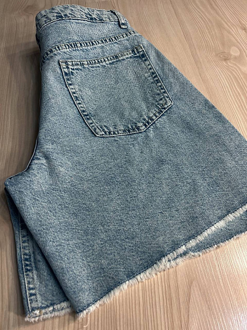 Шорти жіночі джинсові It’s Basic 4015 середньої довжини з бахромою блакитні, блакитний, 34, 34, 74 см, 98 см Київ - фото 18