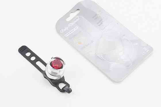 Ліхтар задній 1 діод алюмінієвий, хром (без батарейок) Київ