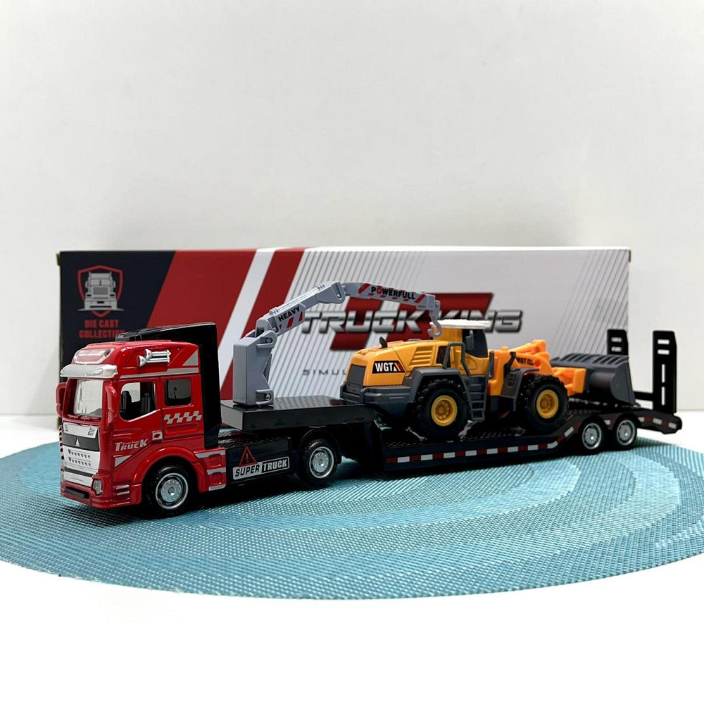 Трейлер із будівельною технікою інерція довжина 32см Вид 2 (2212-10MO) Чернігів - фото 8