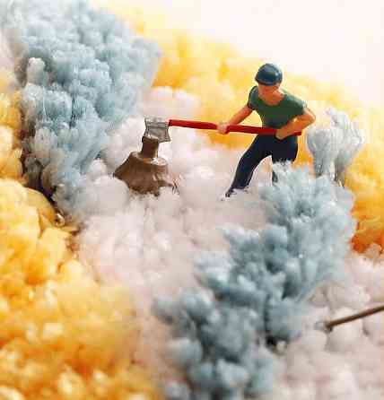 Килимок для ванної кімнати та душу килимок для ніг в душову, мікрофібра, атиковзкий 50х80 см, принт папороть Кам'янець-Подільський