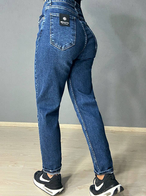 Джинси жіночі Mikaletta 13102 MOM comfort стрейч сині, синій, З4, 34, 91 см, 131 см Київ - фото 2