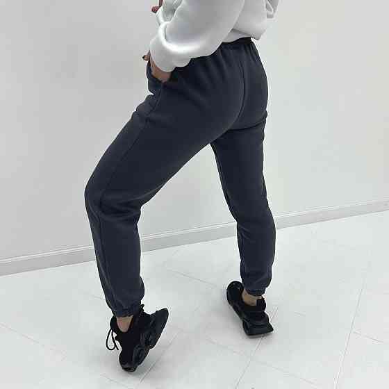 Жіночі спортивні штани на флісі "Mirage" Турція оптом | Норма і батал Графіт, 46-48 Київ