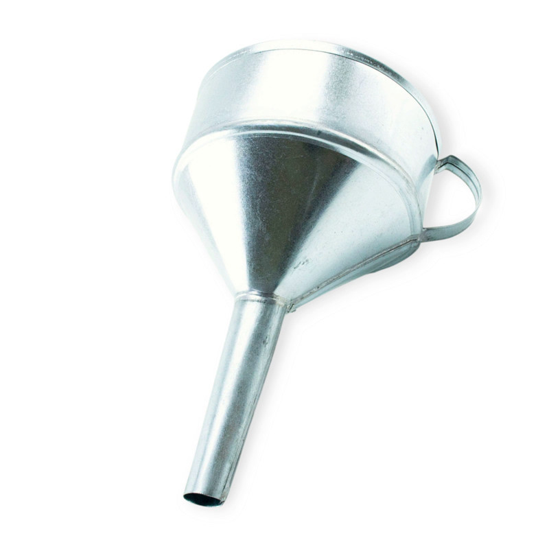 Лейка для топлива металл - носик прямой 