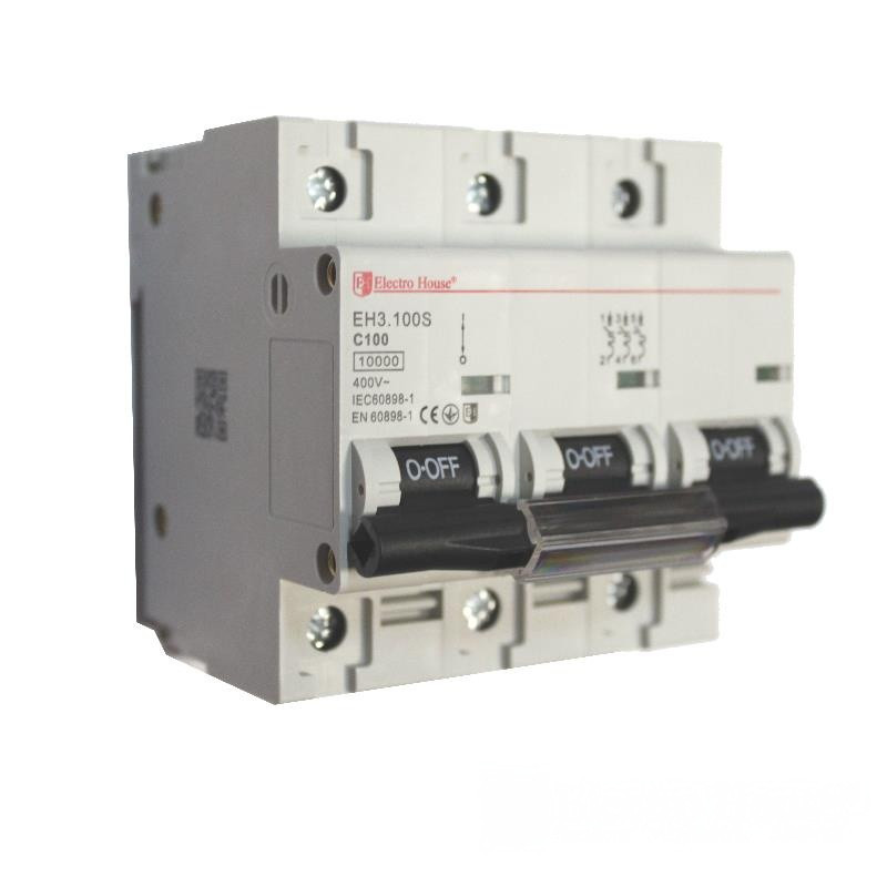 Автоматический выключатель силовой 3Р 100A 10кА, кривая C Днепр - изображение 1