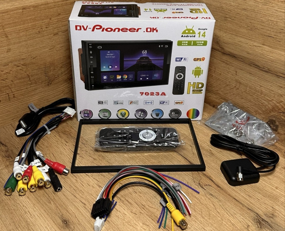 Магнитола 2DIN 7023A Android 2/32 Гб wi-fi Bluetooth с пультом. Харьков - изображение 1