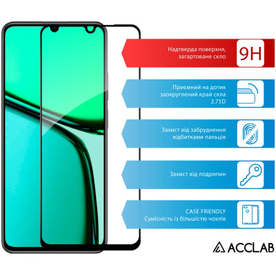 Скло захисне ACCLAB Full Glue Realme C61 Black (1283126594038) Вінниця - фото 3
