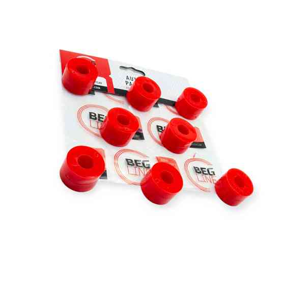 Втулка стабілізатора ГАЗ 24, 2410, Волга переднього поліуретан червоний (к-кт 8 шт) Мукачево