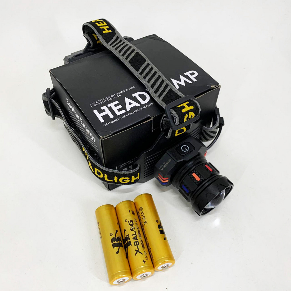 Ліхтар налобний BL-T701A-TG 3x18650 JZ-70 Львів - фото 5