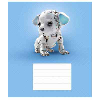 Зошит Школярик Robot animals 12 аркушів клітинка (012-3331K) Вінниця