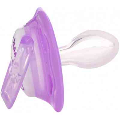 Пустушка Baby Team силіконова, класична, 6+ міс (3014_фіолетовий) Вінниця