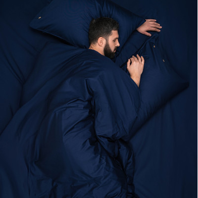 Пододеяльник Ardesto Mix&Match 100% хлопок, сатин синий 160х220 см (ART1622DVN) Винница - изображение 2