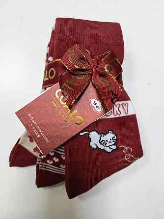 Шкарпетки жіночі новорічні COALA в наборі з 3 шт. Розмір 36-41 Київ