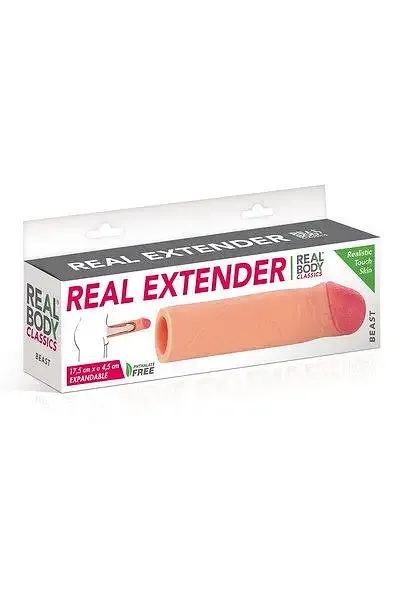 Насадка на член Real Body — Real Extender BEAST з відкритою головкою Львів - фото 3