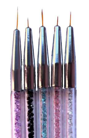 Набор 5 шт двухсторонний 1 ст-кисти для рисования страйпера , 2 ст дотс разного размера. Киев