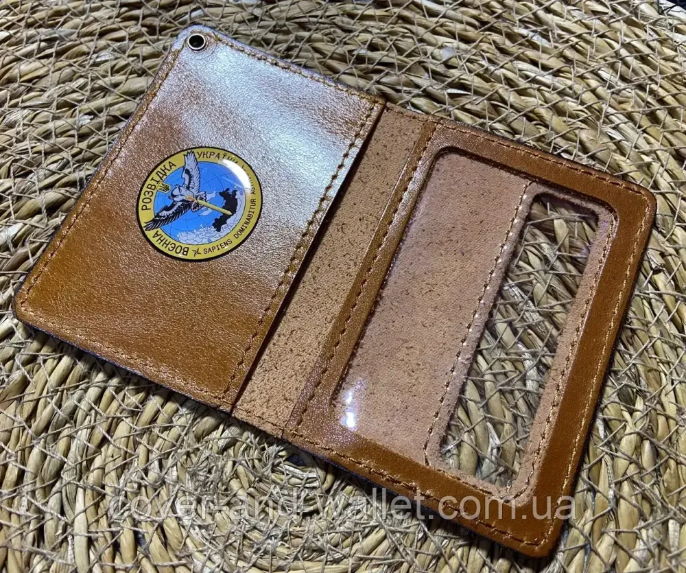 Обкладинка ГУР (Главне керування розвідки) з пластиковим шевроном Puos Жовтий Київ - фото 2