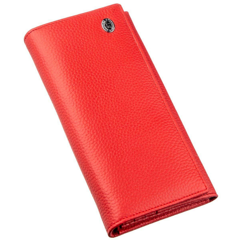Жіночий шкіряний гаманець червоний (ST Leather) Київ - фото 15