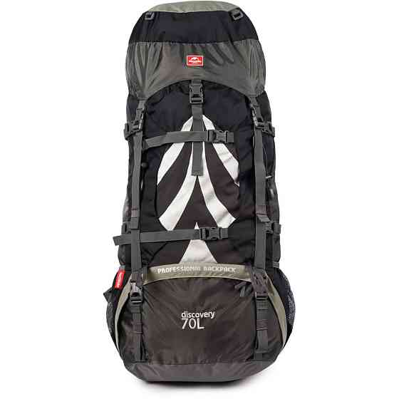 Рюкзак туристичний Naturehike NH70B070-B, 70 л + 5 л, чорно-сірий Київ
