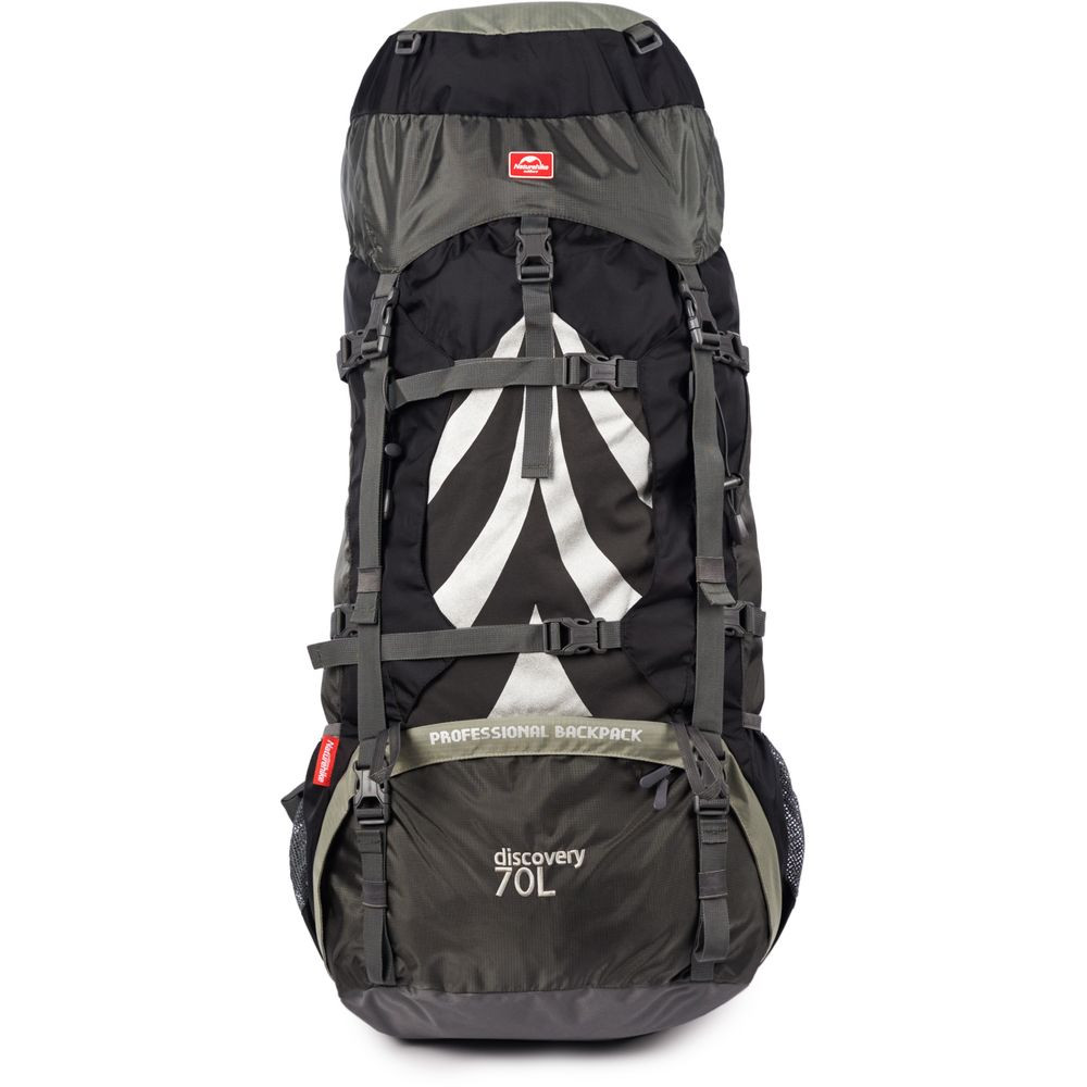Рюкзак туристичний Naturehike NH70B070-B, 70 л + 5 л, чорно-сірий Киев - изображение 1