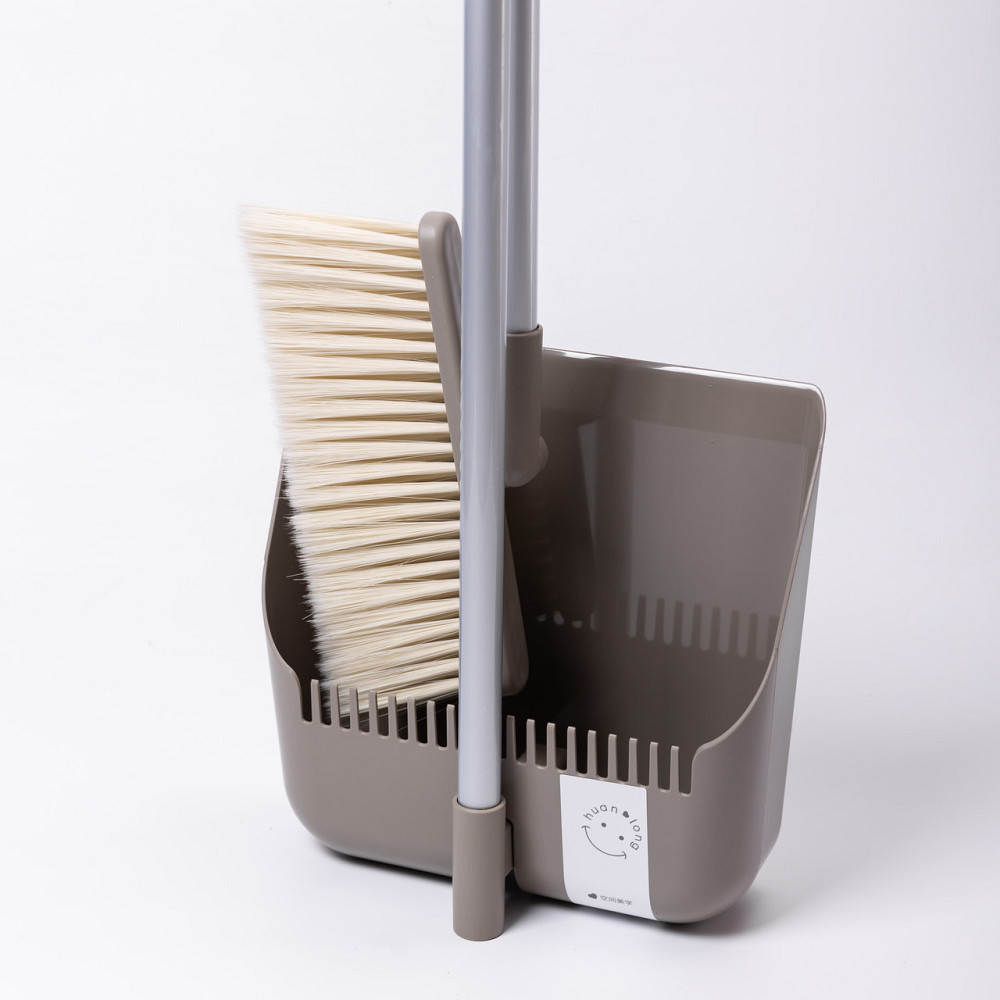 Yiwu Набір віник і совок на довгій ручці для підлоги 25×24×100 см щітка віник для прибирання Сі Київ - фото 6