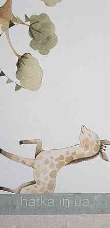 Шпалери флізелінові еко Rasch Kids World II 0.53х10 дитячі повітряні кулісamerети машини тварини на білому Київ