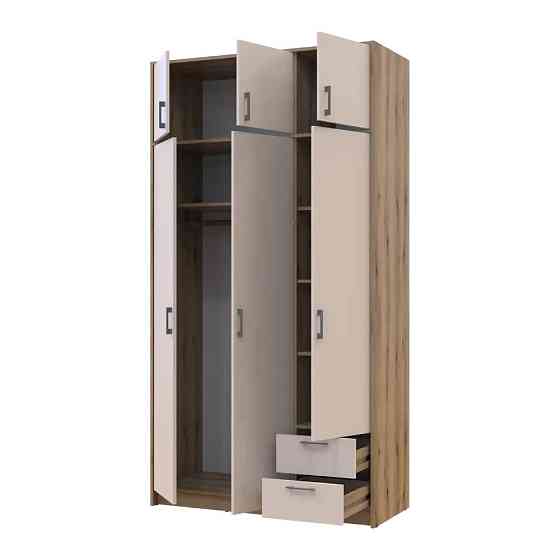 Шкаф для одежды Doros Ронди с антресолью Дуб Артизан/Кашемир 3ДСП 121х52х236 DRS-011667 (80737819) Львов