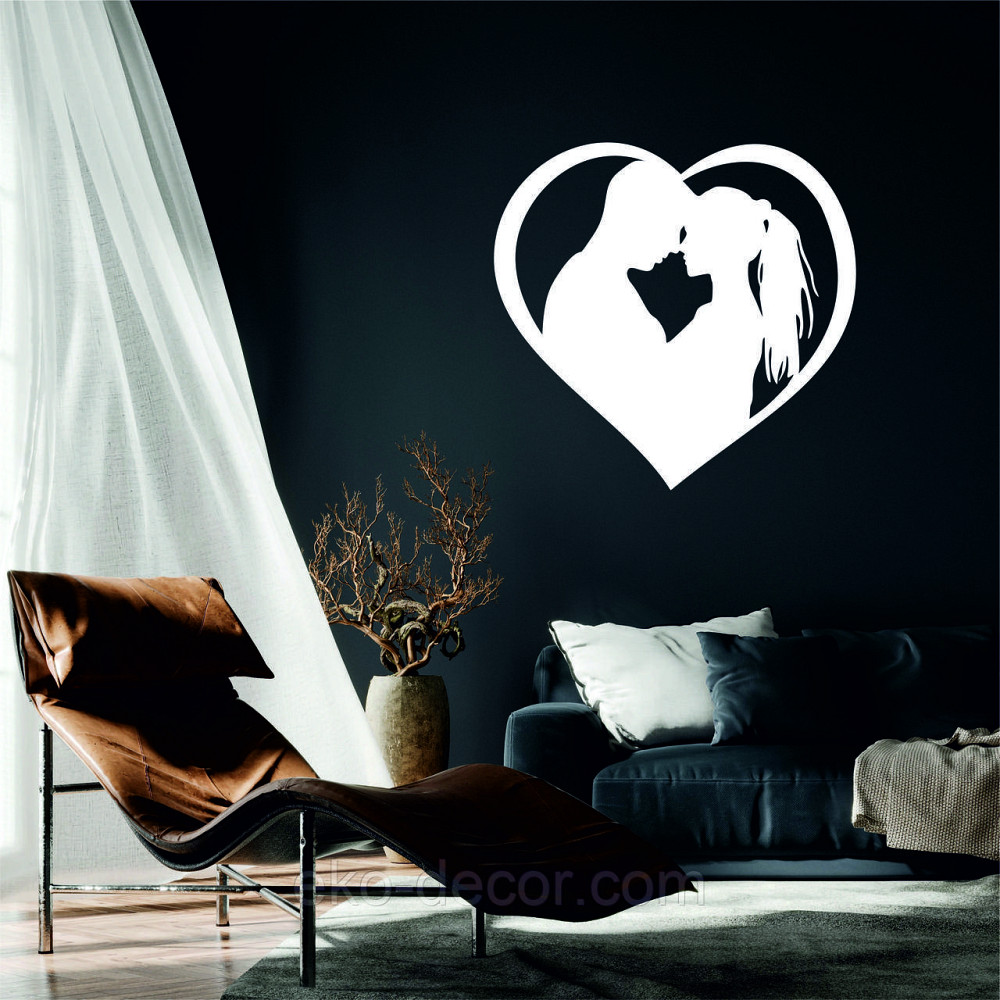 Декоративное настенное Панно «Он и Она», Декор на стену 70*70 см, Белый Киев - изображение 7