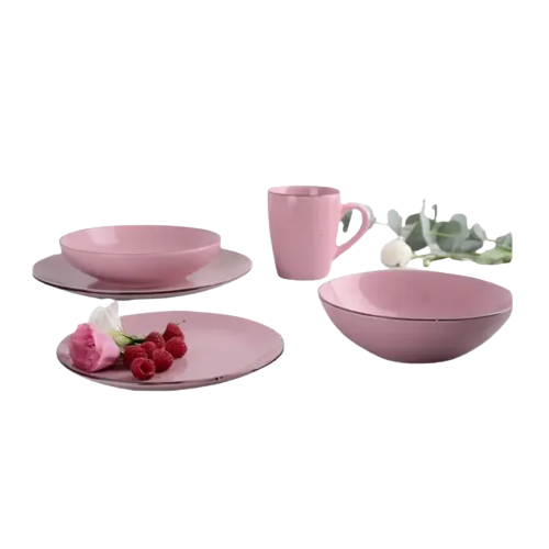 Тарілка обідня Terra 26,7см YF6007-1 пудрово-рожевий LIMITED EDITION Житомир - фото 2