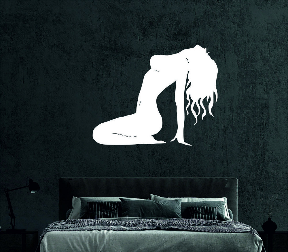 Декоративное настенное Панно «Силуэт женщины», Декор на стену 70*40 см, Белый Киев - изображение 5