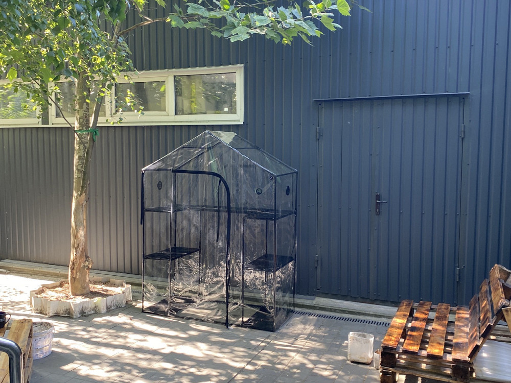 2х поверхова міні-теплиця з полицями під квіти для патіо та балкона, тераси Sezam Akrur (без LED осв Бориспіль - фото 5