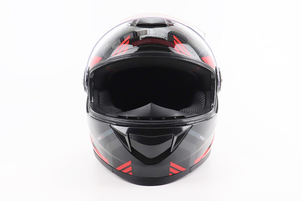 Шолом інтеграл, закритий BLD-М65 L (59-60см), ЧОРНИЙ/ЧЕРВОНО-СІРИЙ Київ - фото 5