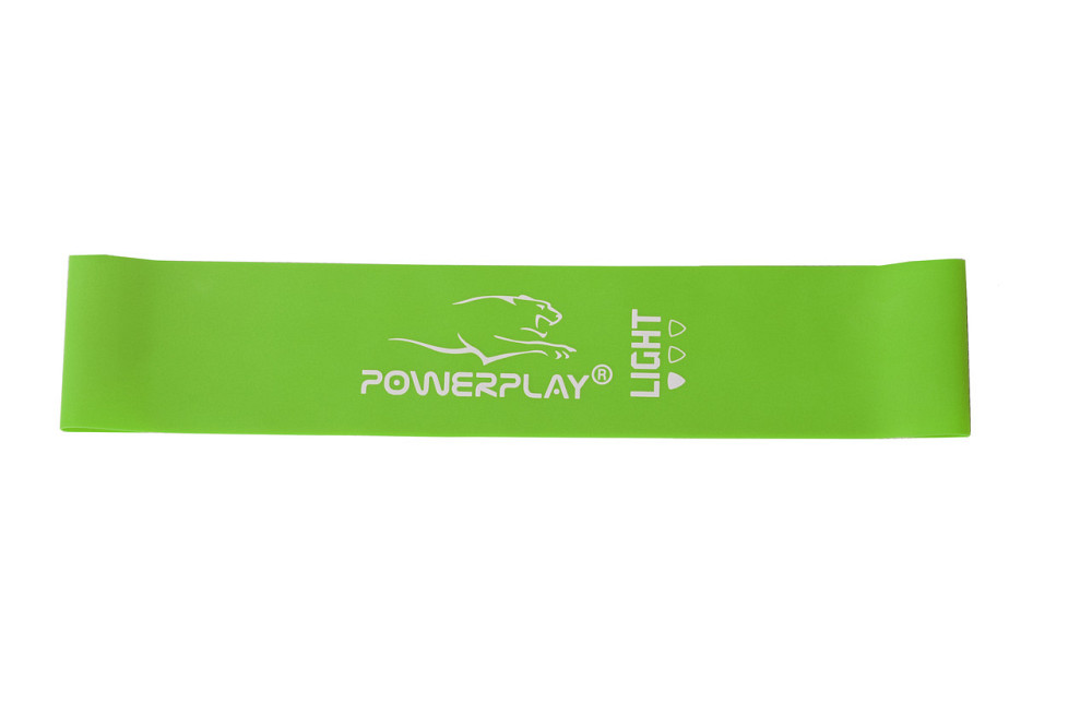 Резинка для фітнесу PowerPlay 4114 Mini Power Band 0.8мм. Light Зелена (5.5 кг) Каменское - изображение 2