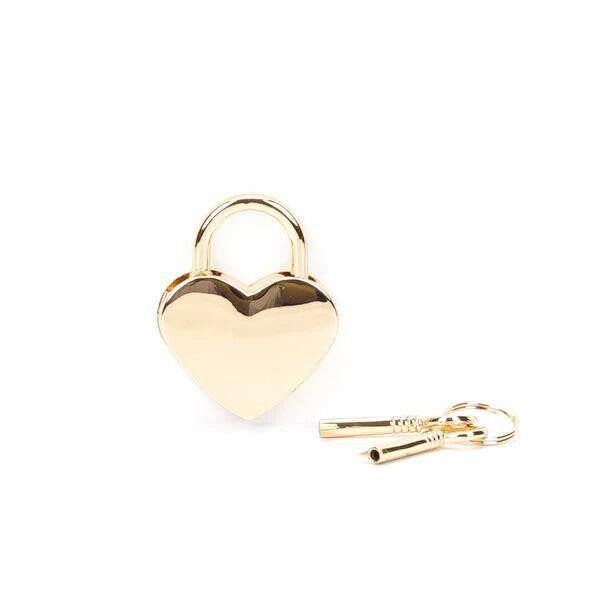 Замочок Liebe Seele Heart Shape Padlock Gold (2 шт.) Sex Aura Київ - фото 2