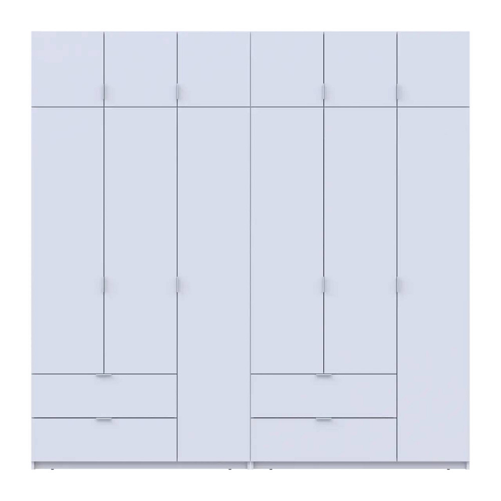 Шафа для одягу Doros Лукас Білий 3+3 ДСП 240х50х240 DRS-011683 (42005106) Дніпро - фото 4