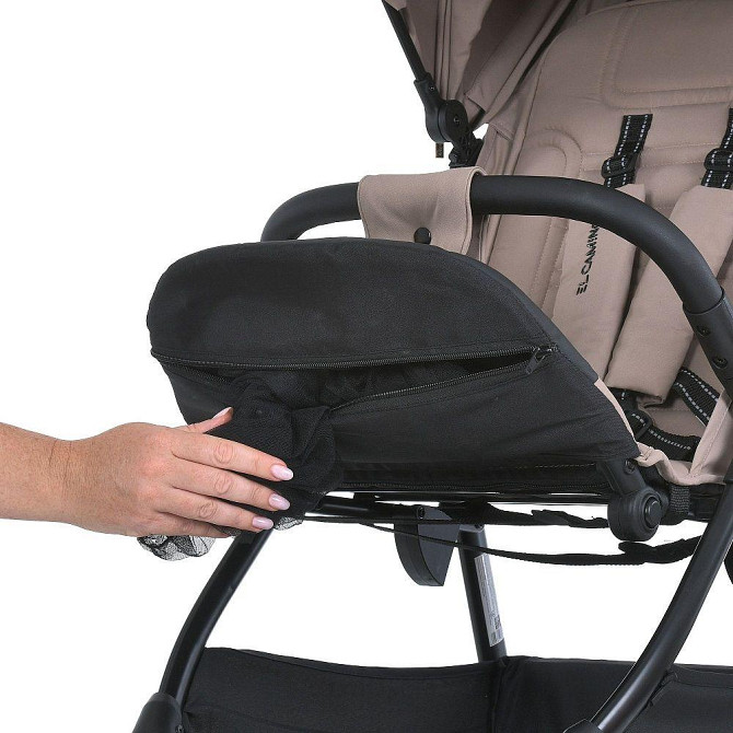 Коляска дитяча EL CAMINO FIJI Beige Matt прогулянкова з чохлом та москітною сіткою Бежевий (ME 1113-2) Чернігів - фото 8