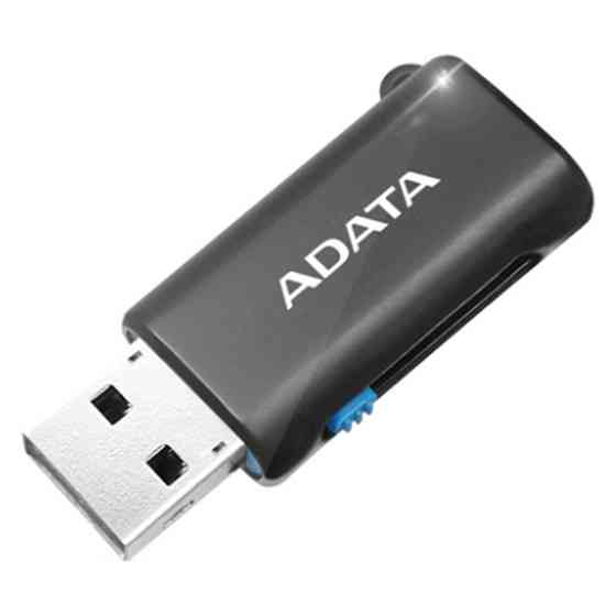 Кардридер ADATA microSD OTG microUSB + USB 2.0 AOTGMRBK (Черный) Николаев