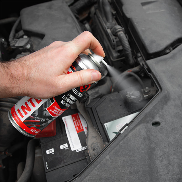 Очищувач електроконтактів, аерозоль, 400 мл INTERTOOL FS-0074 Киев - изображение 8