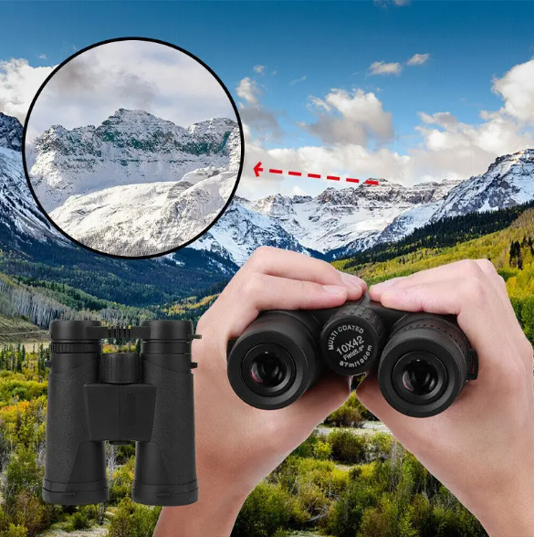 Бінокль з 10-кратним збільшенням Binoculars LD 214 10X42 лінза 42 мм, багатошарове покриття FMC 7921 Одеса - фото 2