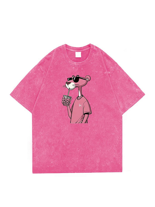 Футболка оверсайз винтаж с принтом Розовый Пантера Харьков - изображение 2
