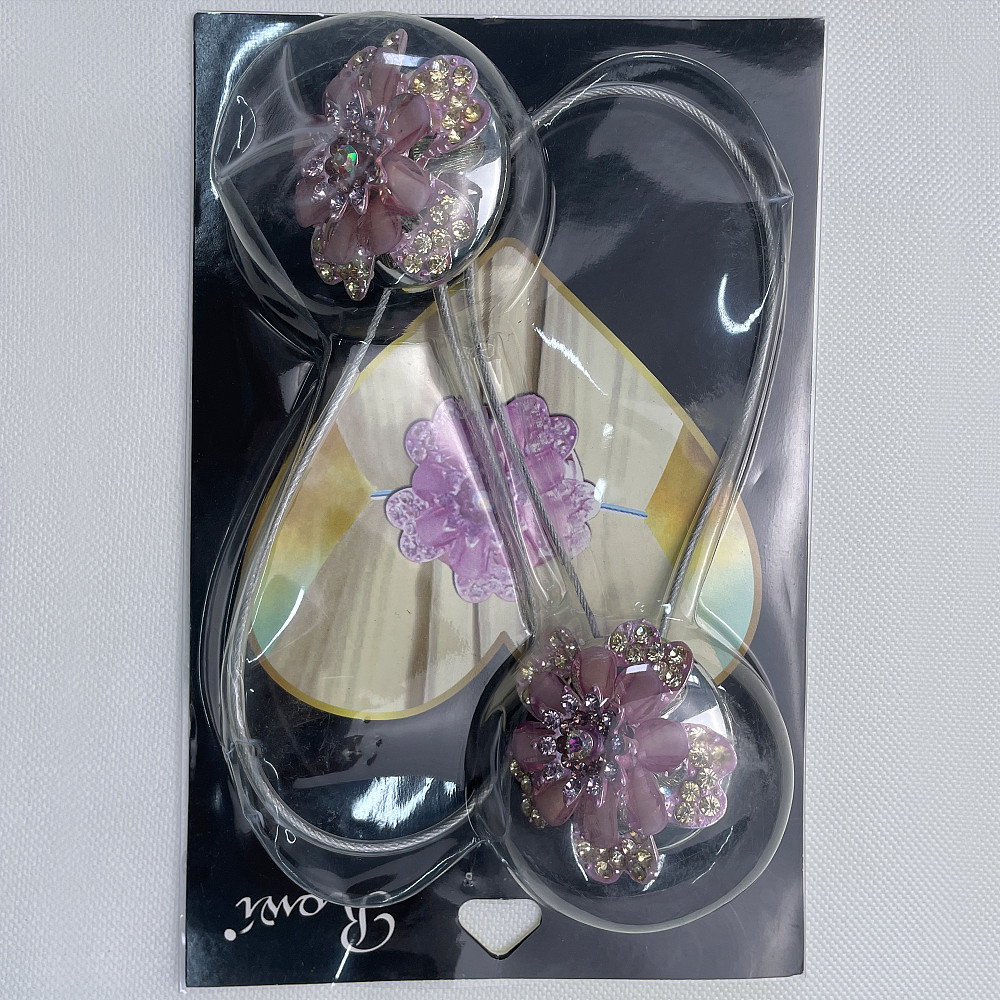 Магніти для штор та гардин "Flowers" набір 2 шт Пудровий (81-214) Київ - фото 8