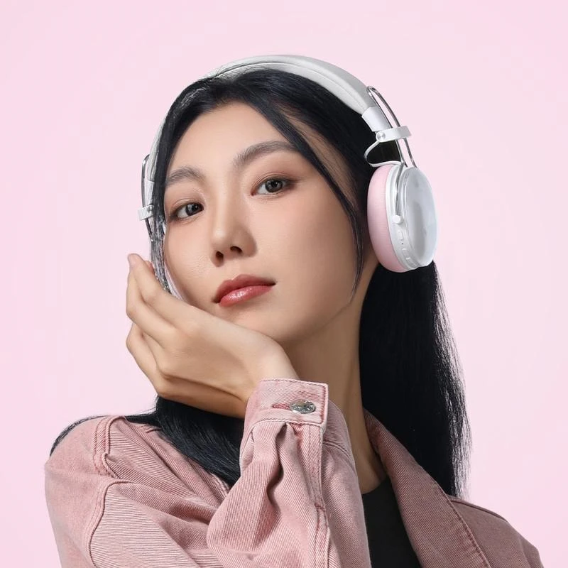 Бездротові накладні навушники ACEFAST H7 active noise reduction wireless headset Pearl white Київ - фото 10